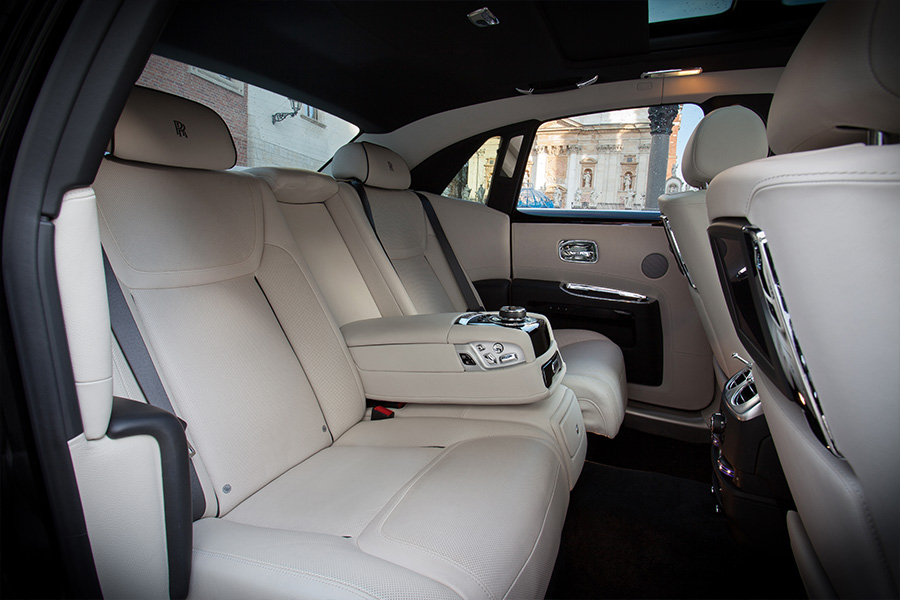 Rolls-Royce inside the car