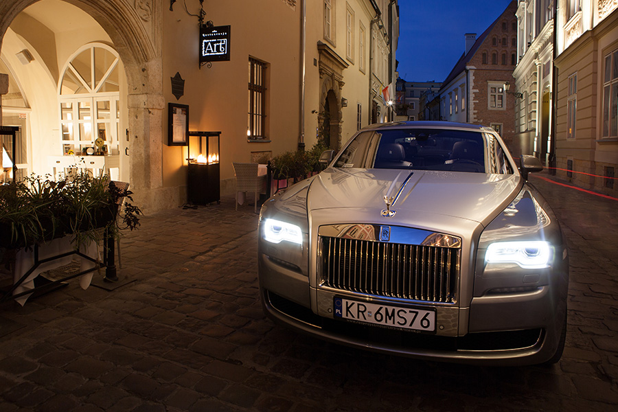 Rolls-Royce at Kanonicza Street Kraków Poland